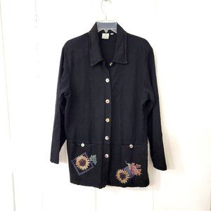 Focus Lagen Look Art To Wear Cotton Jacket